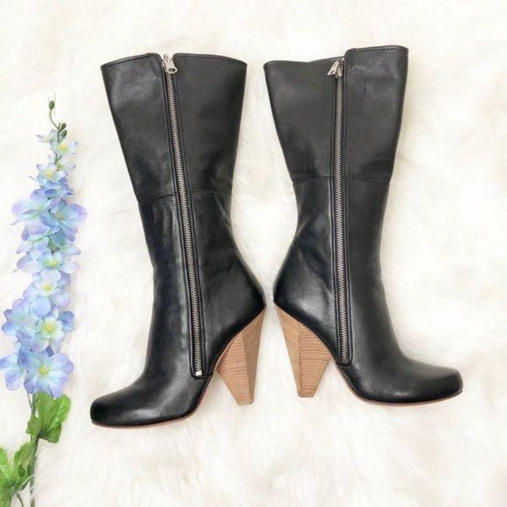 Sigerson Morrison Designer Boots Tall Western 5 - Picture 3 of 16